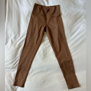 Terez Brown High-Waisted Leggings | Size S | Athletic Yoga Pants